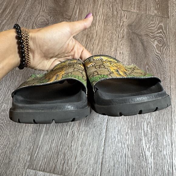 Gucci Slides Flip Flops Bengal Tiger Mens Size 6 main image 5